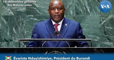Le Président burundais Évariste Ndayishimiye, à la tribune de la 78e AG de l''ONU