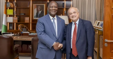 Jean-Marie Bockel et le Président ivoirien, Alassane Ouattara