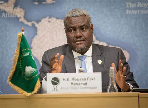 Moussa Faki Mahamat, président de l'Union Africaine.