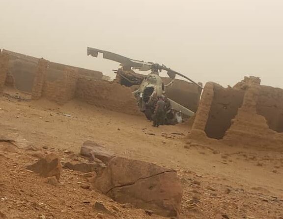 hélicoptère armée malienne crash à Kidal pas de mort