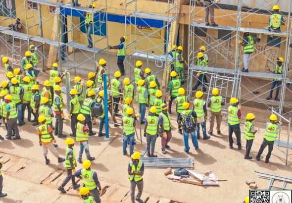 Rénovation du stade municipal à Ouagadougou.