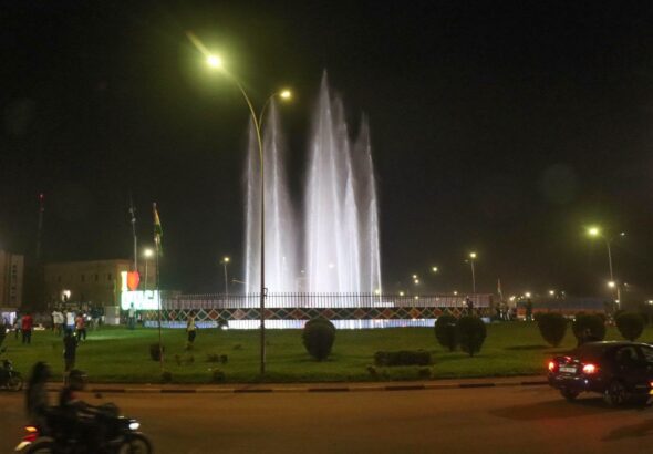 Le célèbre jet d’eau du carrefour Mogho Naaba Wobgo
